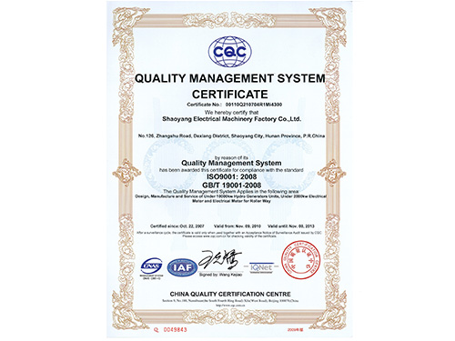 質量體系認證證書掃描(英文)